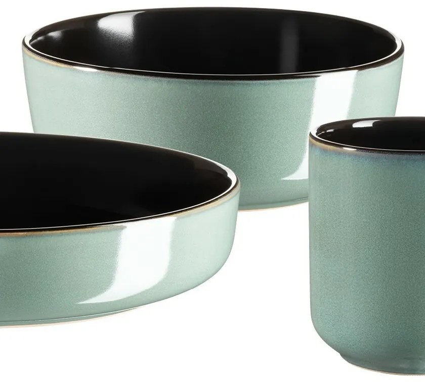 Mäser 10-dielna jedálenská súprava ALENIA, zelená