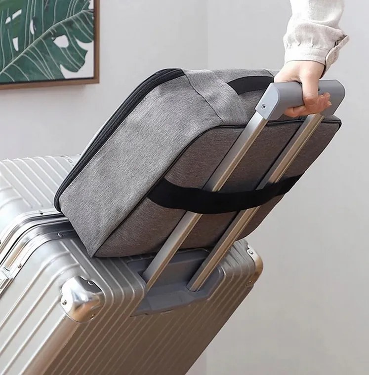 Uzamykateľný organizér na dokumenty - šedý