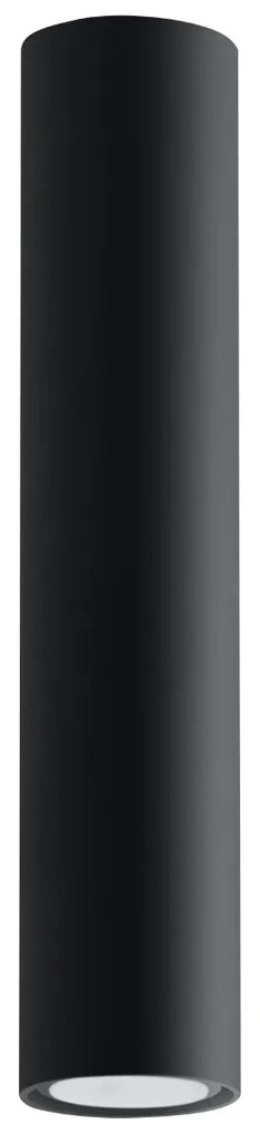 Stropné svietidlo Lagos, 1x čierne kovové tienidlo, (30 cm)