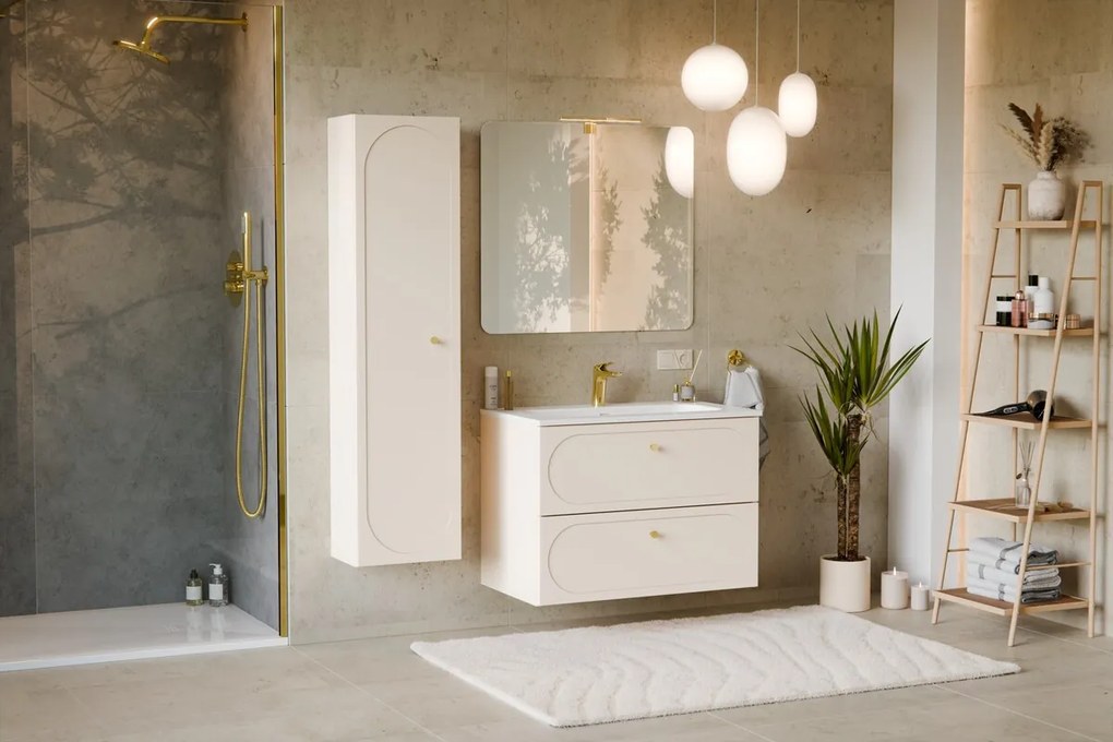 Keramické umývadlo Fly DP 80 cm biele