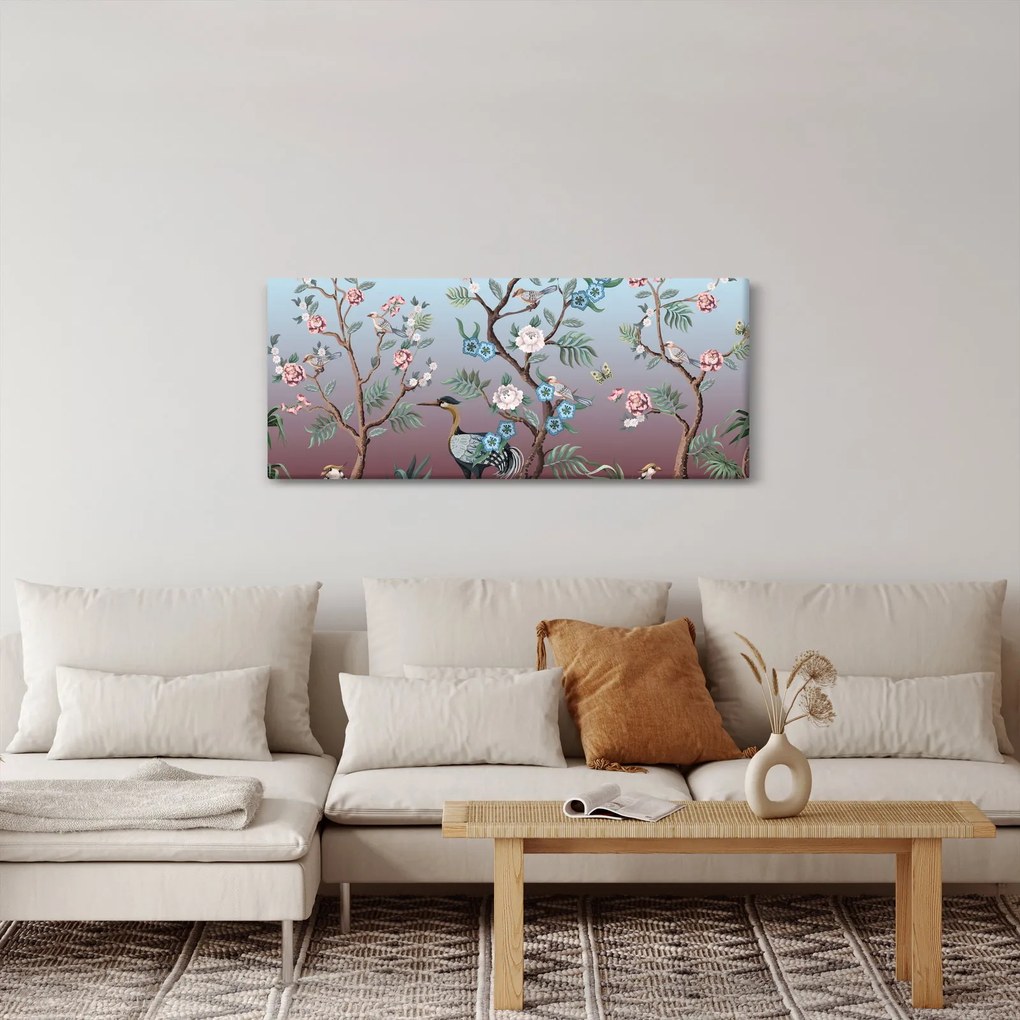 Obraz - Vtáčí park (120x50 cm)