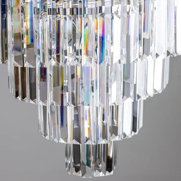 Brilagi - LED Krištáľový luster na reťazi MOZART 5xE14/40W/230V lesklý chróm