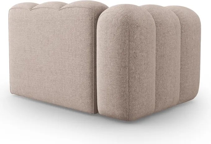 Béžový modul pohovky (ľavý roh) Lupine – Micadoni Home