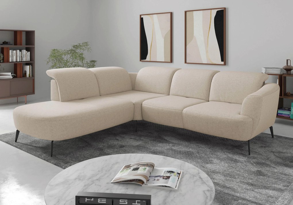 XXXLutz ROHOVÁ SEDAČKA, textil, krémová Sit & More - Sedačky - 000144018578