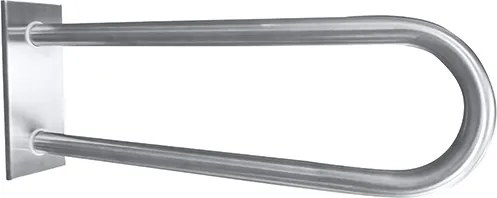Bemeta Design HELP: Madlo, 850 mm, v tvare U, s krytkou, nerez, mat - 301707322