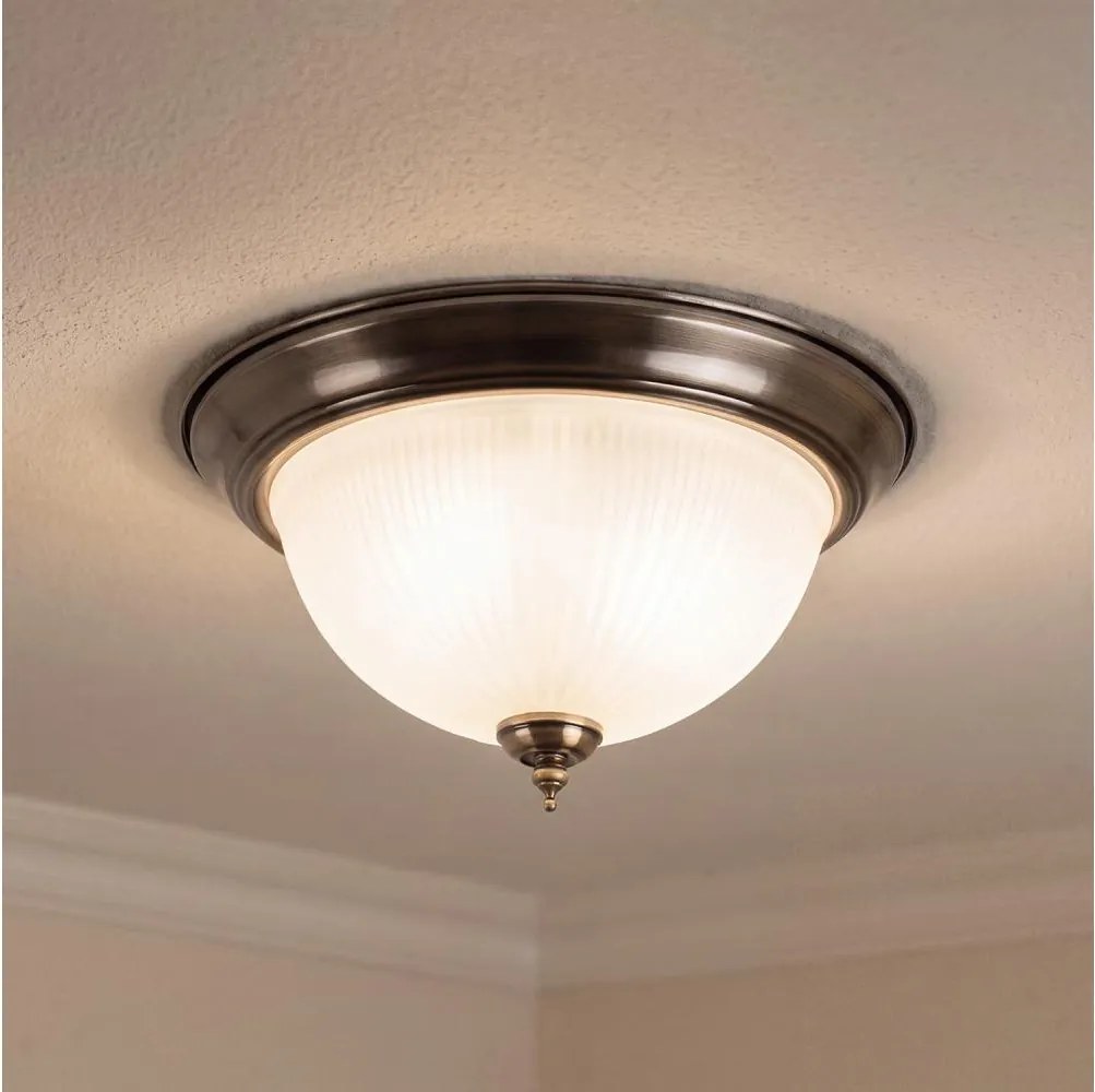 Brilagi - Stropné svietidlo FRESCO 2xE27/40W/230V priemer 28 cm mosadz