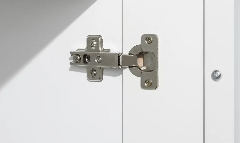 Široká vitrína Caracas typ 22, grafit/biely lesk, s osvetlením