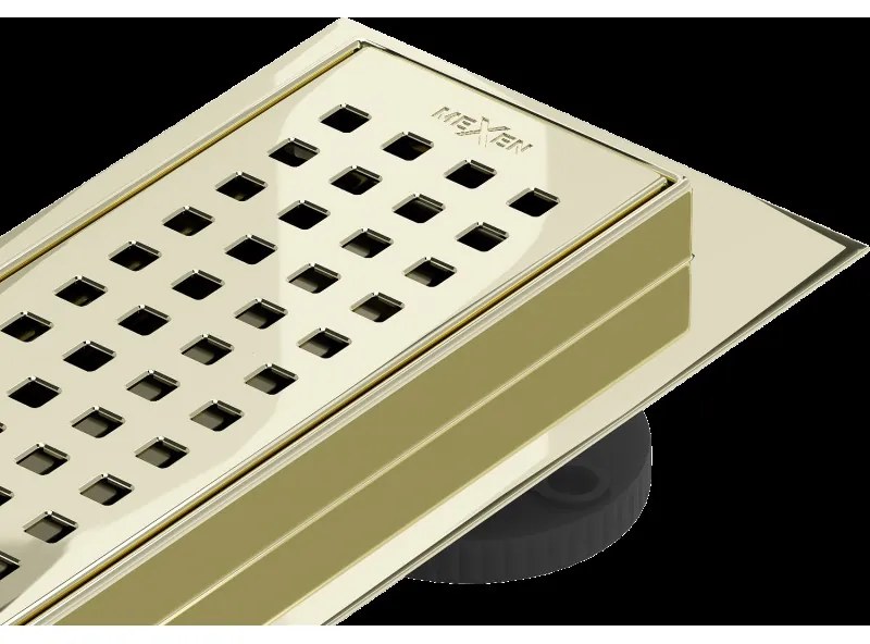 Mexen Flat M08 odtokový žľab 70 cm, zlatá - 1525070-15