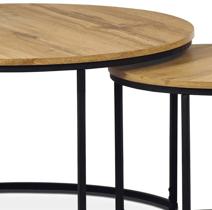 BONTEC Konferenčný stolík 80x80cm, mdf, divoký dub, AF-3002 OAK Farba: Hnedá