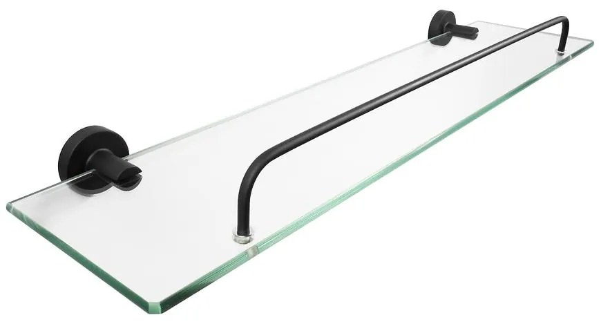 Polička pod zrkadlo carbon sklo mat CKB-7412 99