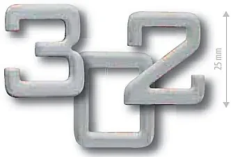Nalepovacie domové číslice COBRA 25 mm (NEREZ), 7, COBRA IN (nerez)