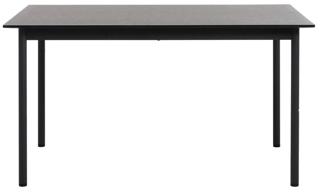 Dizajnový jedálenský stôl Lakshmana 140 cm čierny