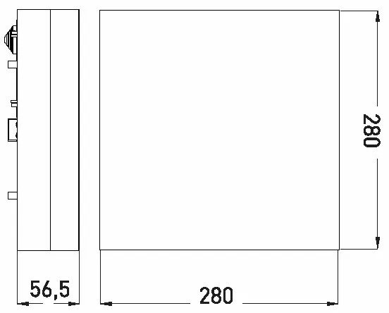 LED Kúpeľňové stropné svietidlo LED/24W/230V 3000/4000/6000K 28x28 cm IP44