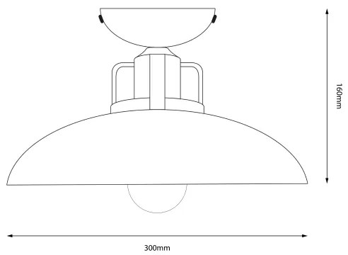 Brilagi - LED Prisadený luster FLAMENGO 1xE27/60W/230V biela