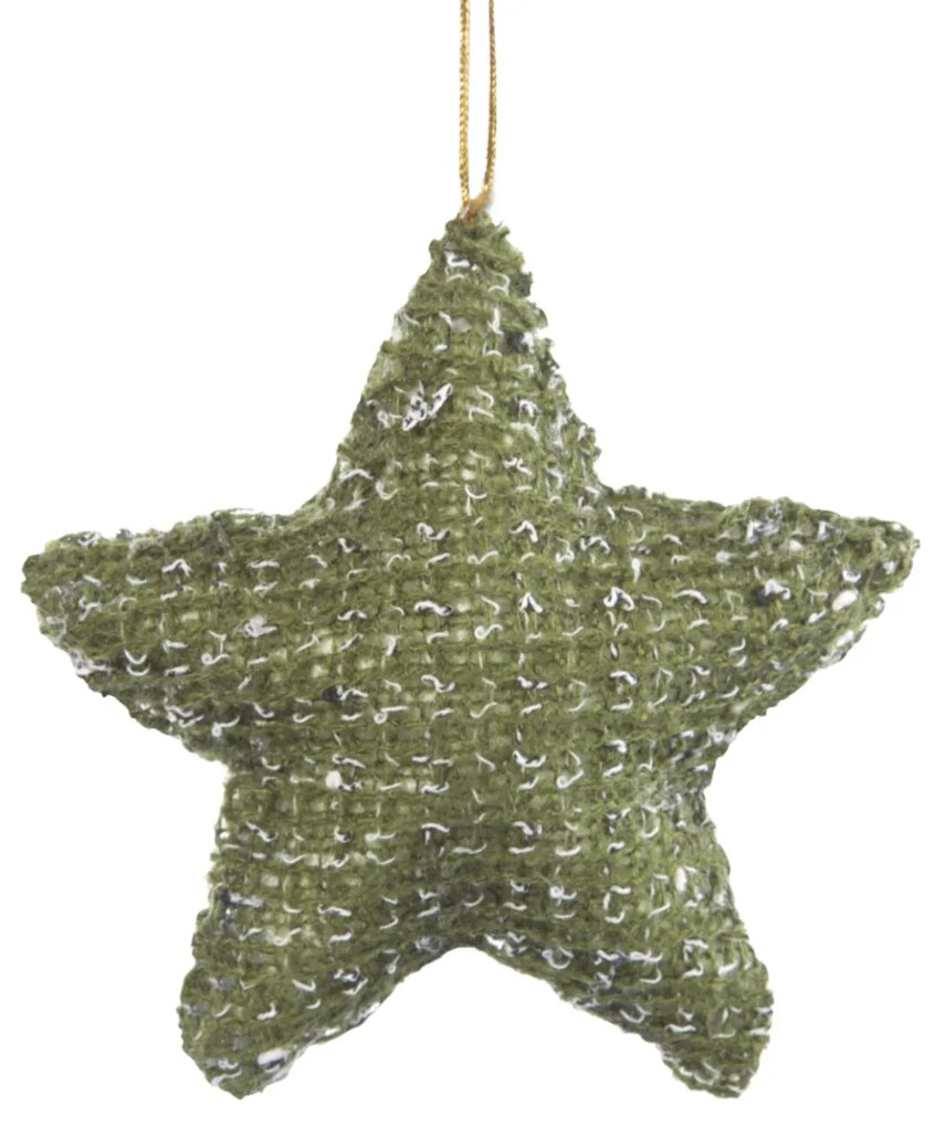 VIANOČNÁ DEKORÁCIA IRIN1 SADA 6KS 10X3X10 CM ZELENÁ