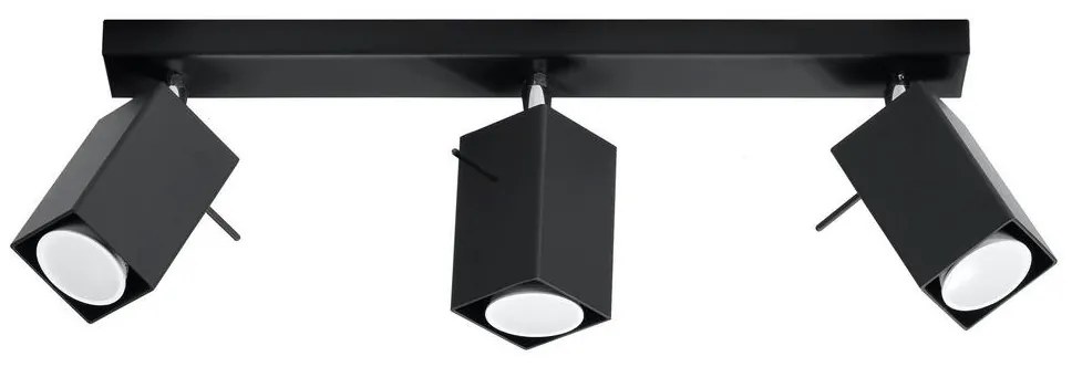 Bodové svietidlo MERIDA 3 3xGU10/40W/230V čierna