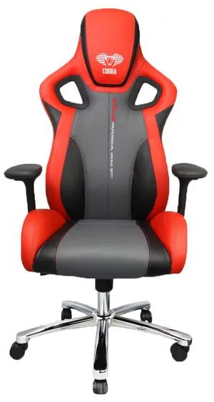 Herná stolička E-Blue COBRA II – červená, umelá koža