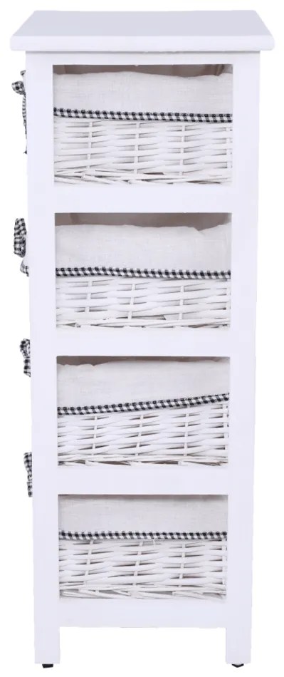 Tempo Kondela Komoda Ruby biela, 73 cm