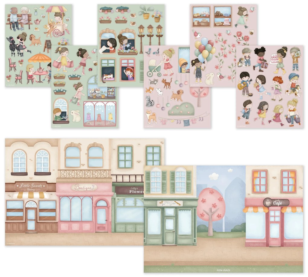 Knižka so samolepkami Nakupovanie Rosa