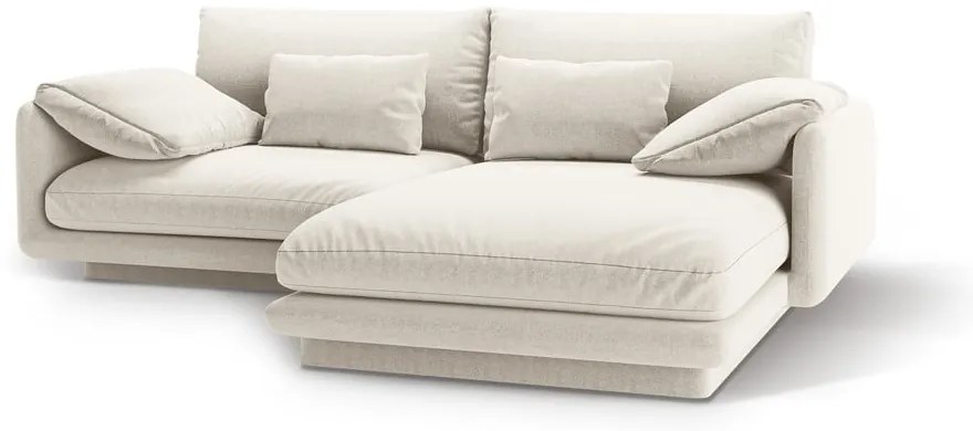 Biela rohová pohovka (pravý roh) Torino – Micadoni Home