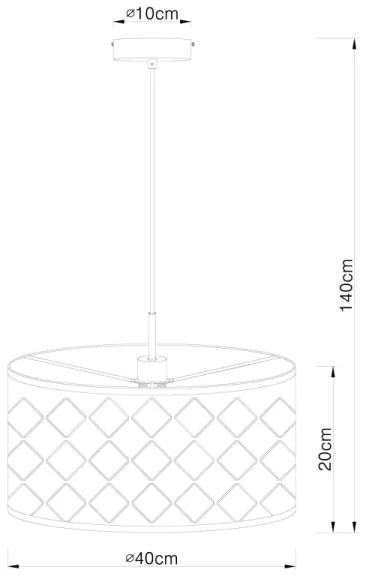 Globo 15229H - Luster na lanku CLARKE 1xE27/60W/230V