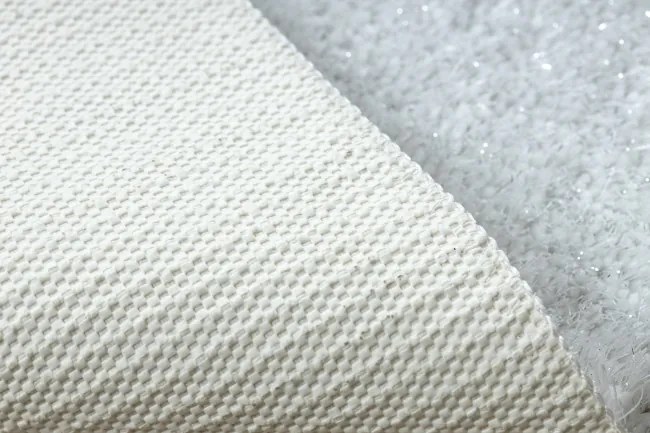 Sada kúpeľňových koberčekov SYNERGY glamour / lurex, biela