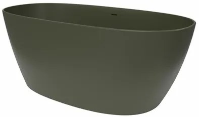 Voľne stojaca vaňa SAT Aula 160x78,7 cm liaty mramor ľavá aj pravá zelená zelená SATAULA1600G