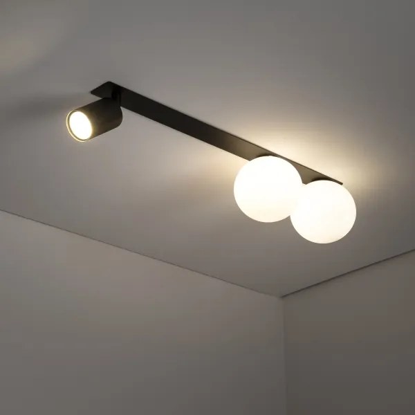 Podhľadové bodové svietidlo VOX 2xG9/8W/230V + 1xGU10/10W čierna