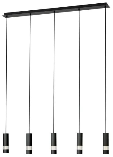 Eglo 39706 - LED Luster na lanku BERNABETA 5xGU10/4,6W/230V čierna