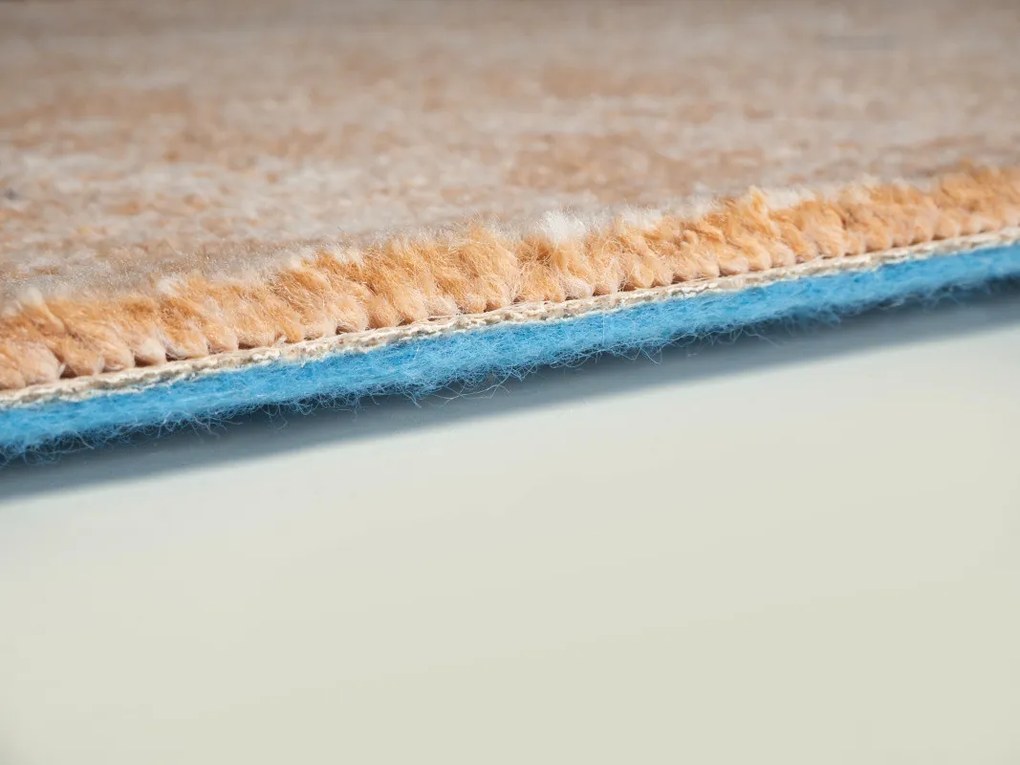 Condor Carpets, Metrážny koberec Serena 6632, na mieru, šíře 5m, oranžová, filc, obývacia izba