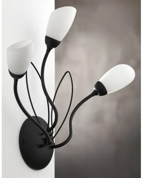 Jupiter 2059 - Nástenné svietidlo GLORIOSA 3xG9/14W/230V čierna