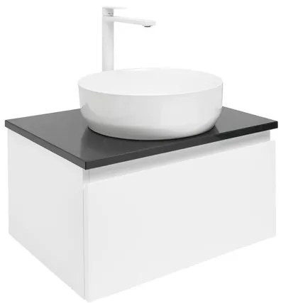 Kúpeľňová skrinka s krycou doskou SAT B-WAY 59x30x45 cm biely lesk BWAY60WTKUB, 1 ks