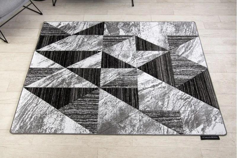 styldomova Moderný koberec alter Nano sivé trojuholníky