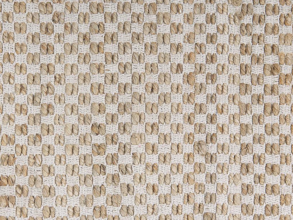 Jutový koberec 140 x 200 cm béžový ZERDALI Beliani