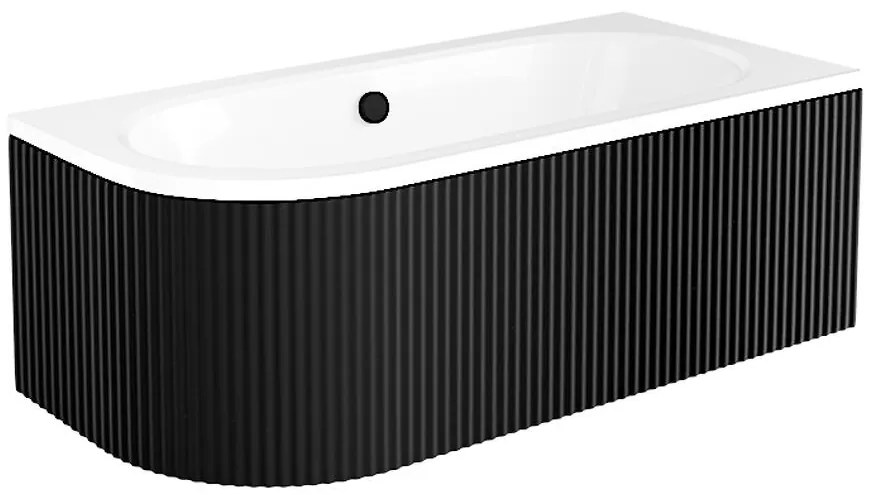 Obklad vane Avita Ryfle 180 L/P čierny mat