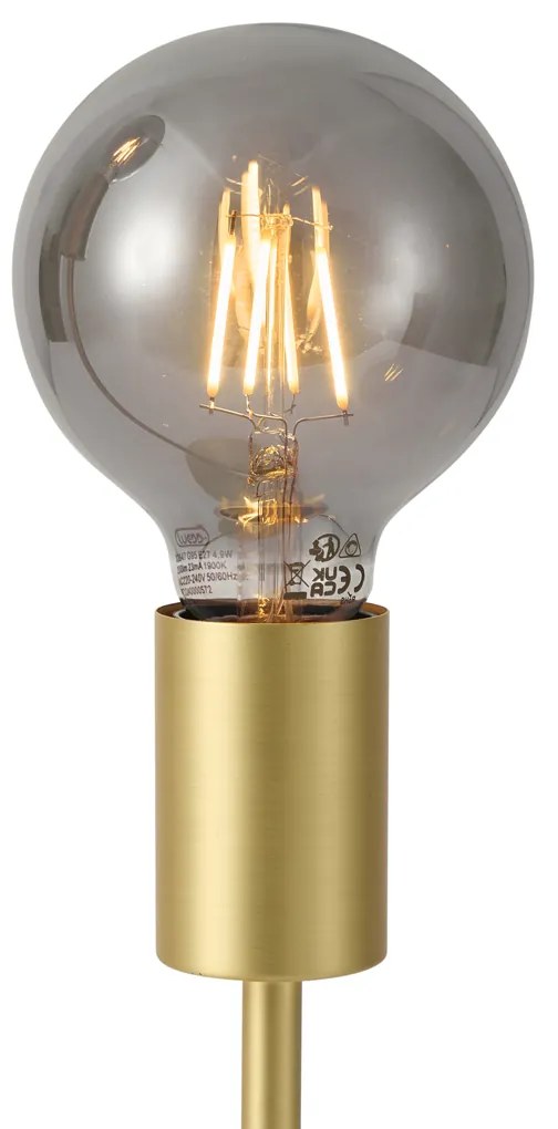 Stolná lampa Art Deco mosadz 2-svetlá - Tuning