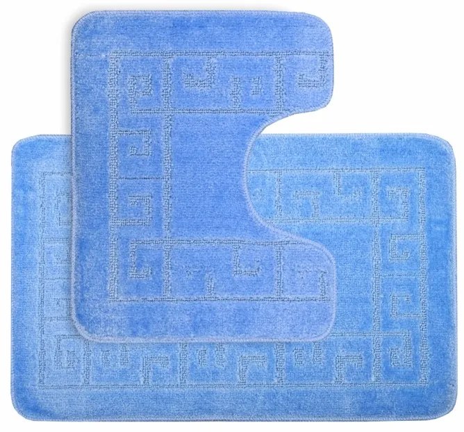 Kúpeľňové predložky set 2 kusov Cirila modré EMI