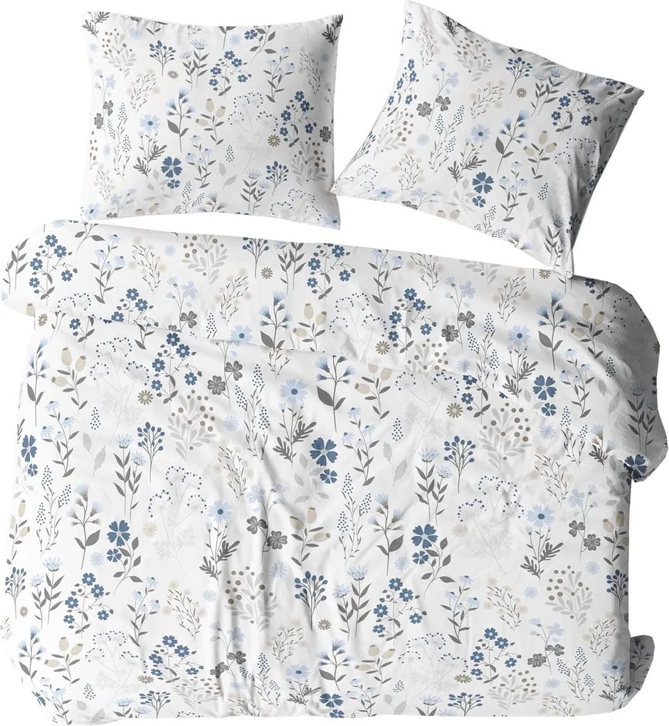 KREPOVÉ OBLIEČKY KORALOVE 140X200 CM, 1KS 70X80 CM KVETY