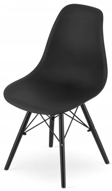 Jedálenský stôl TODI jaseň 80 cm s tromi stoličkami OSAKA čierne