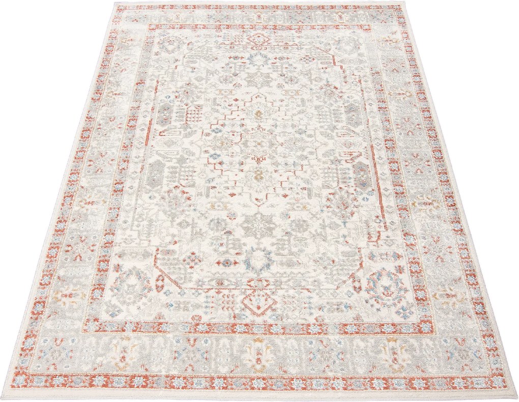 TA Koberec G549C BIELA/LOSOSOVÁ IDAHO HIK Rozmer: 80x150 cm