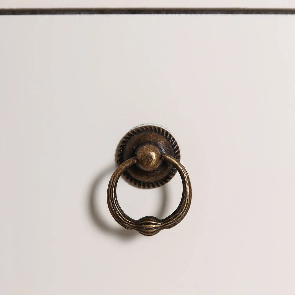 Biela vysoká komoda 73x90 cm Oriente – Ixia