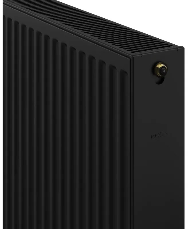 Mexen CV22, panelový radiátor 500 x 800 mm, spodné pripojenie, 1140 W, čierna, W622-050-080-70