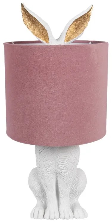White&Pink RABBIT veľkonočné svietidlo