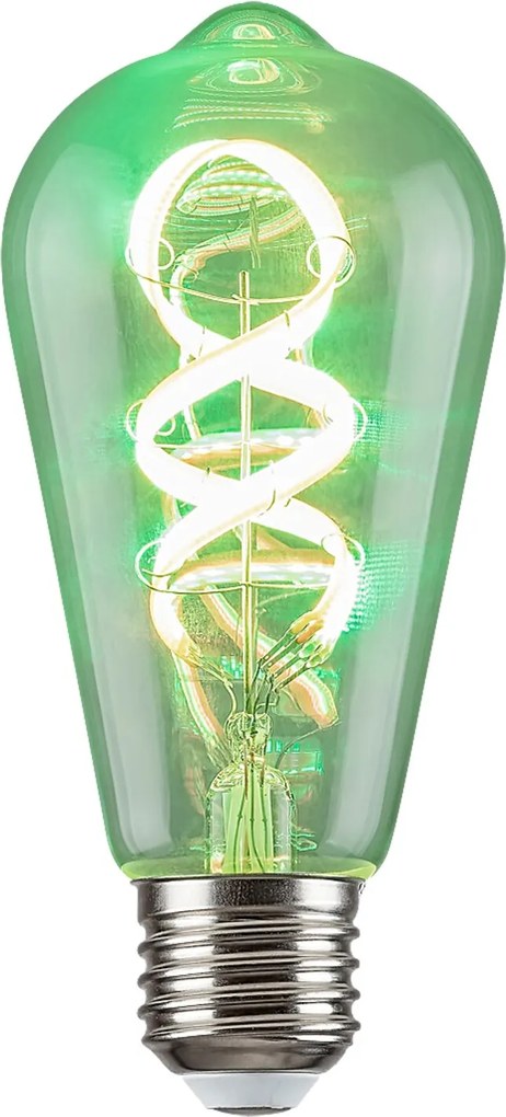 Rabalux LED špirálová filamentová žiarovka ST64 4W/E27/300Lm/2700K+RGB/Dim