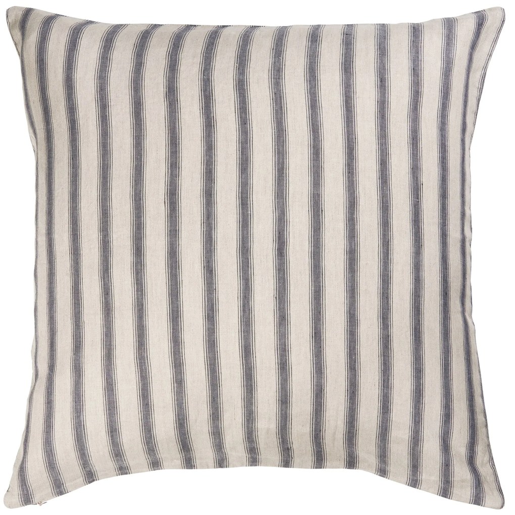Ib Laursen Ľanový poťah na vankúš Grey Stripes 60 × 60 cm