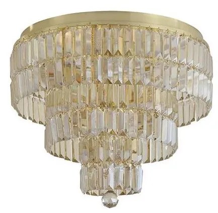 Searchlight 61321-6SB - Stropné svietidlo EMPIRE 6xE14/60W/230V IP44