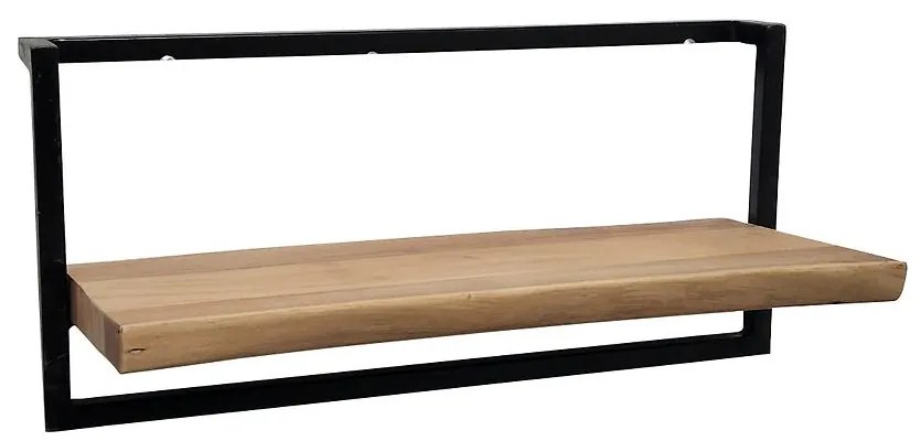 Polička BO SPEC-145-3 akácia/čierna