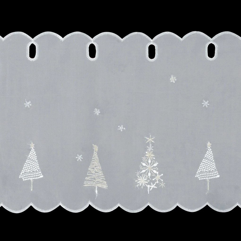 KRÁTKA ZÁCLONA NA PÚTKACH XMAS11 150X70 CM VZOROVANÁ