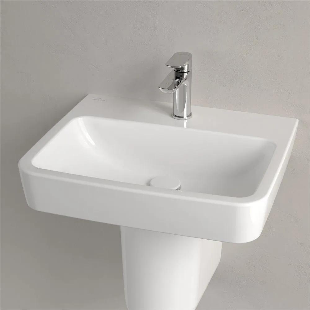 VILLEROY &amp; BOCH O.novo závesné umývadlo s otvorom, bez prepadu, 550 x 460 mm, biela alpská, 4A415601
