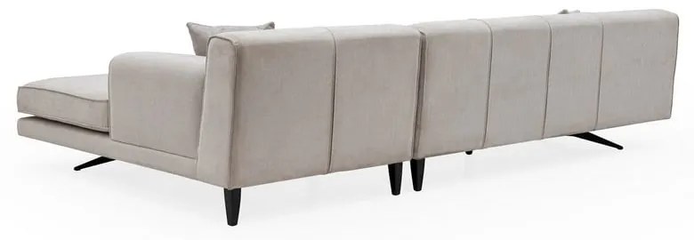 Svetlobéžová rohová pohovka Artie Jivago, pravý roh